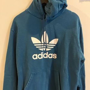 Men’s Size XL Adidas Originals Trefoil Blue Hoodie